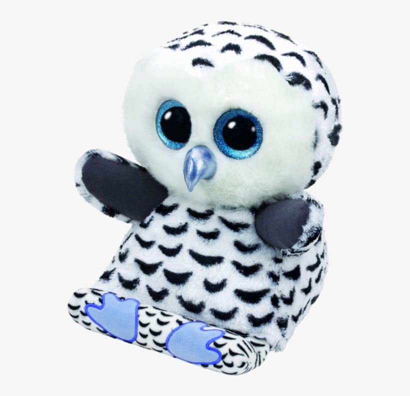 Peek A Boo Tablet Holder Omar The White Owl - Beanie Boos Tablet Holder, transparent png #7967670
