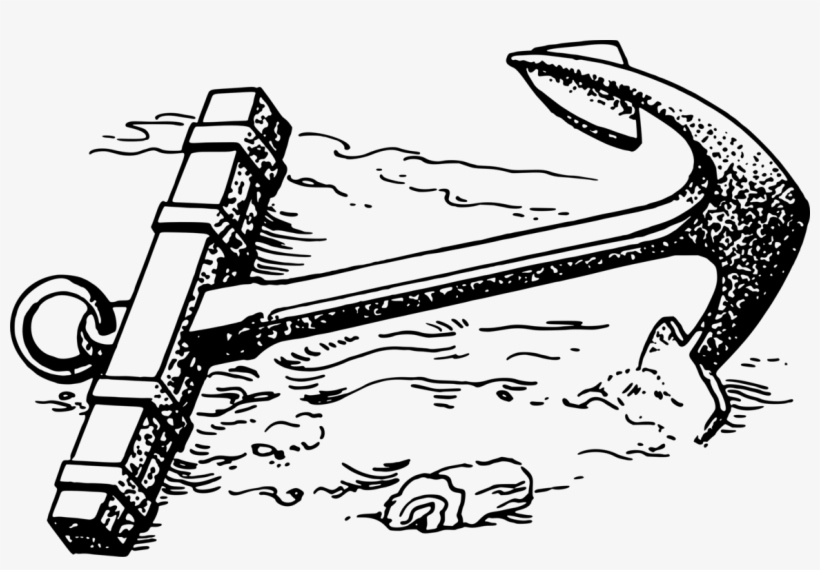 Drawing Anchor Ship Line Art Cartoon - Drawing Anchor, transparent png #7968058