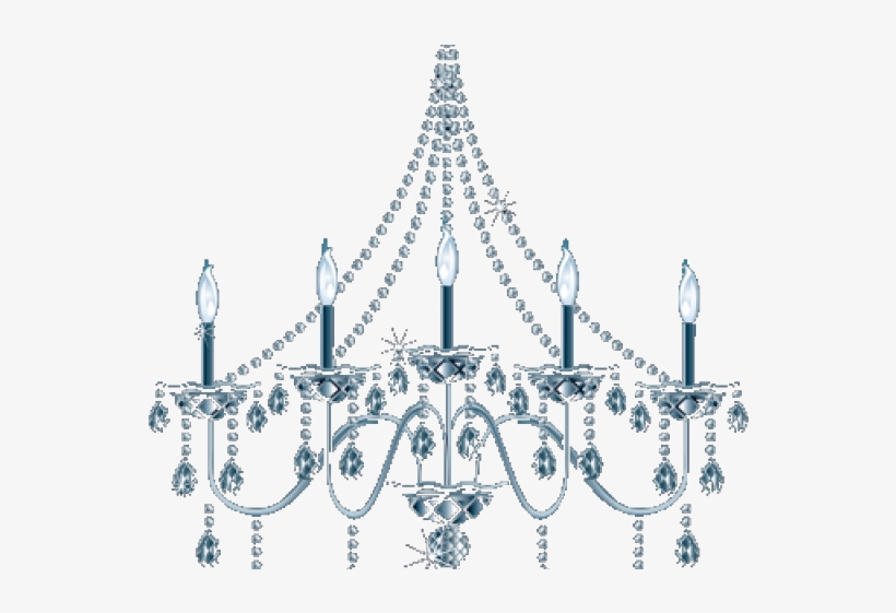 Creepy Clipart Chandelier - Colorful Clip Art Chandelier Transparent, transparent png #7969009