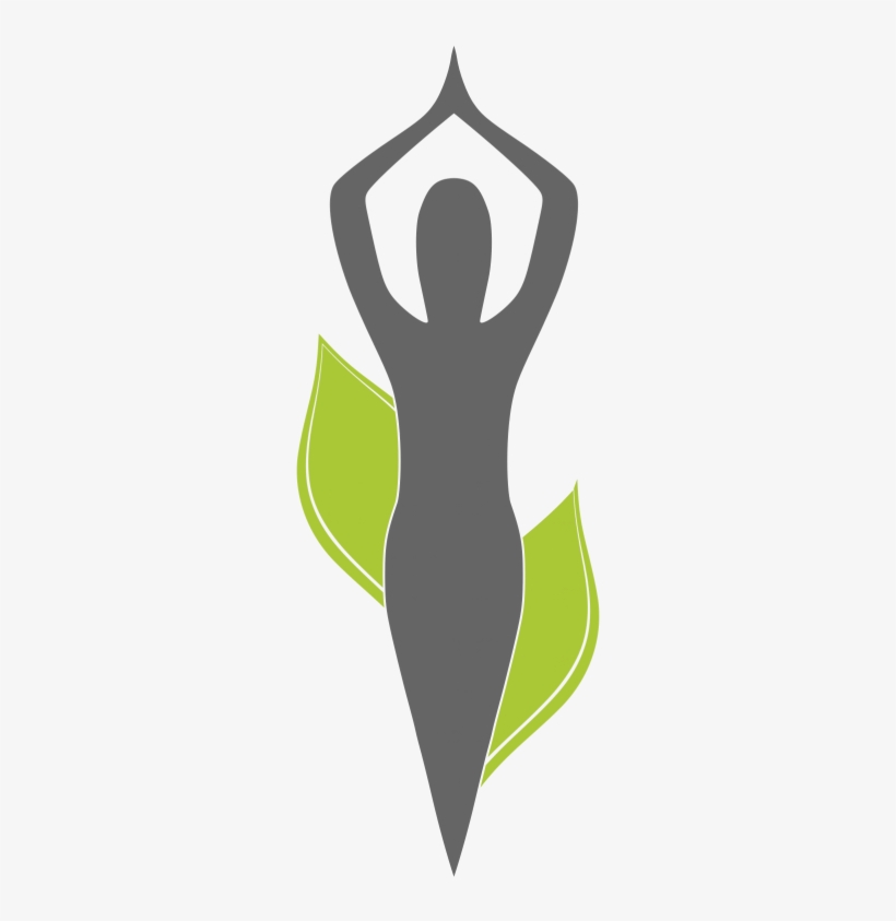 Simple Women Standing In Yoga Pose Logo Design Png - Logo Yoga Png, transparent png #7969282