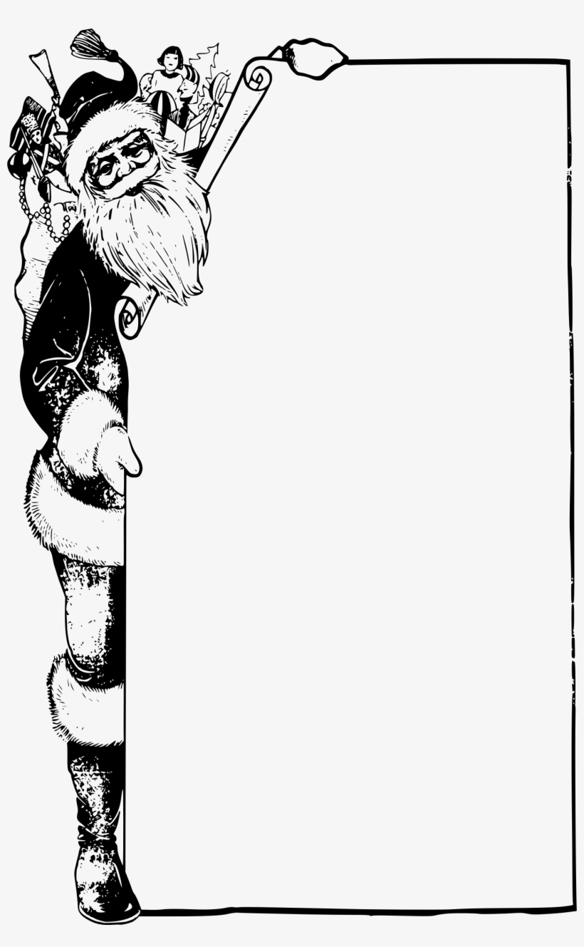 This Free Icons Png Design Of Santa Paper Frame, transparent png #7969284