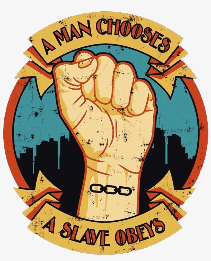 Aniversario Bioshock Chellugames Bioshock Logo Transparent - Man Does A Slave Obeys, transparent png #7969287