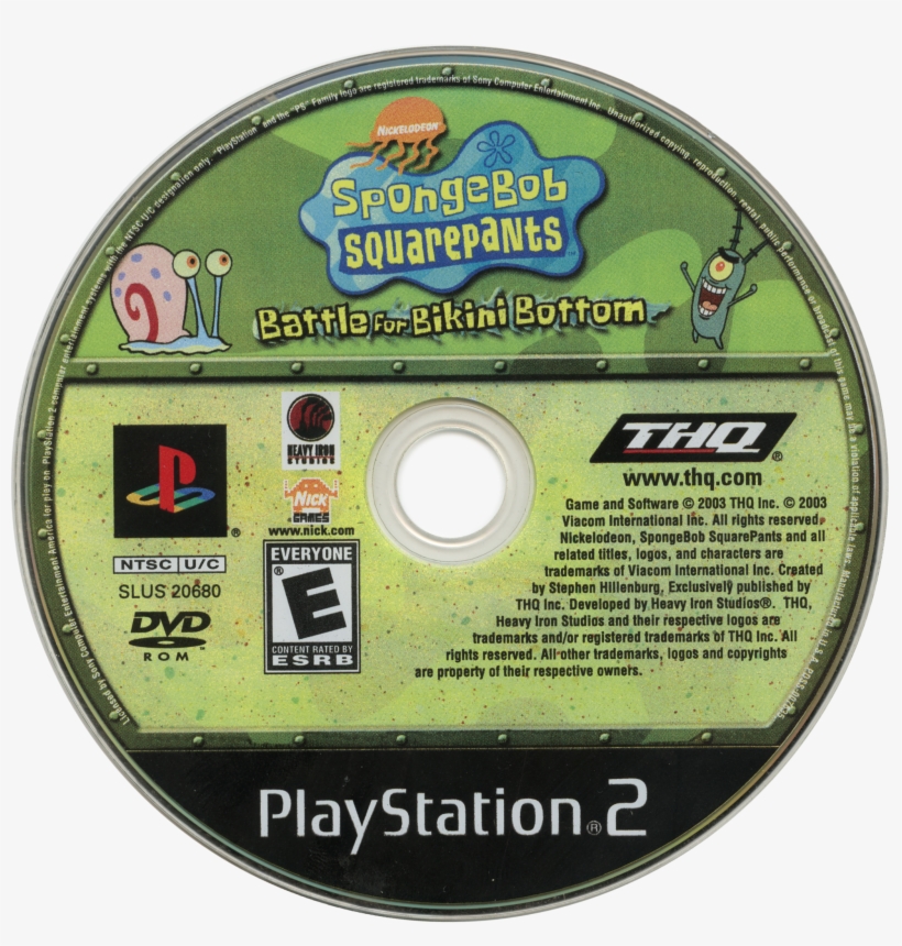 Spongebob Squarepants - Crash Mind Over Mutant Ps2 Cd, transparent png #7969648