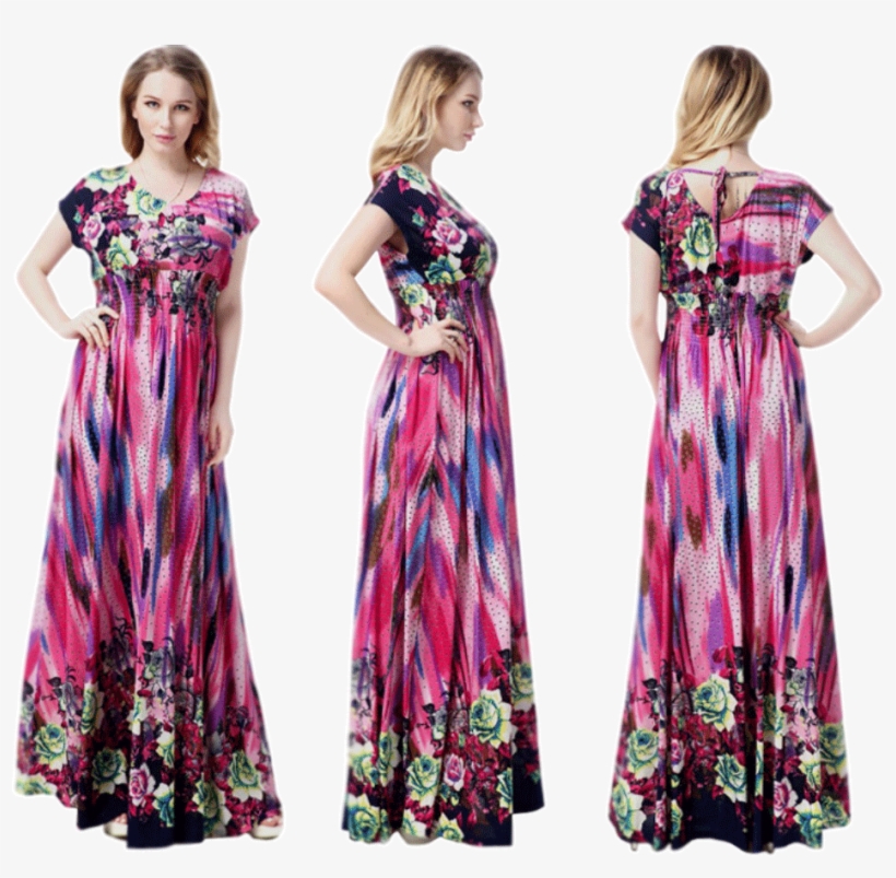 958 X 879 4 - Women Flower Dress Png, transparent png #7970885