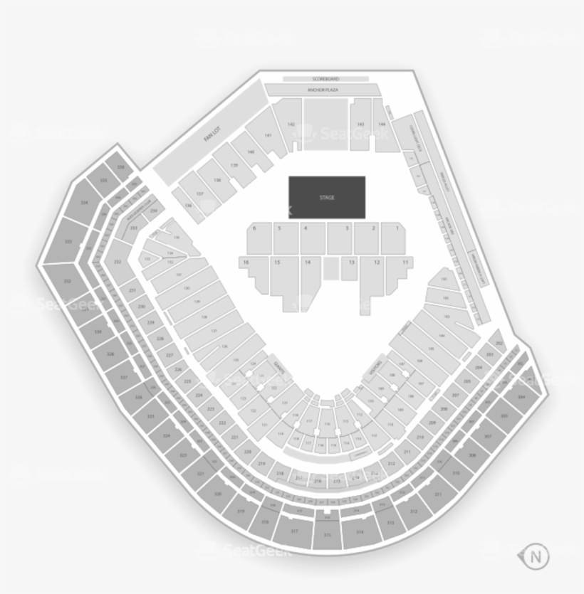 Att Stock Chart Concer At&t At&t Seating Rows Charter - Oracle Park, transparent png #7971232