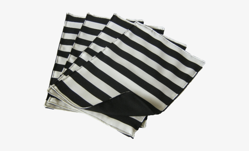 Placemat Black And White Striped - Scarf, transparent png #7971684