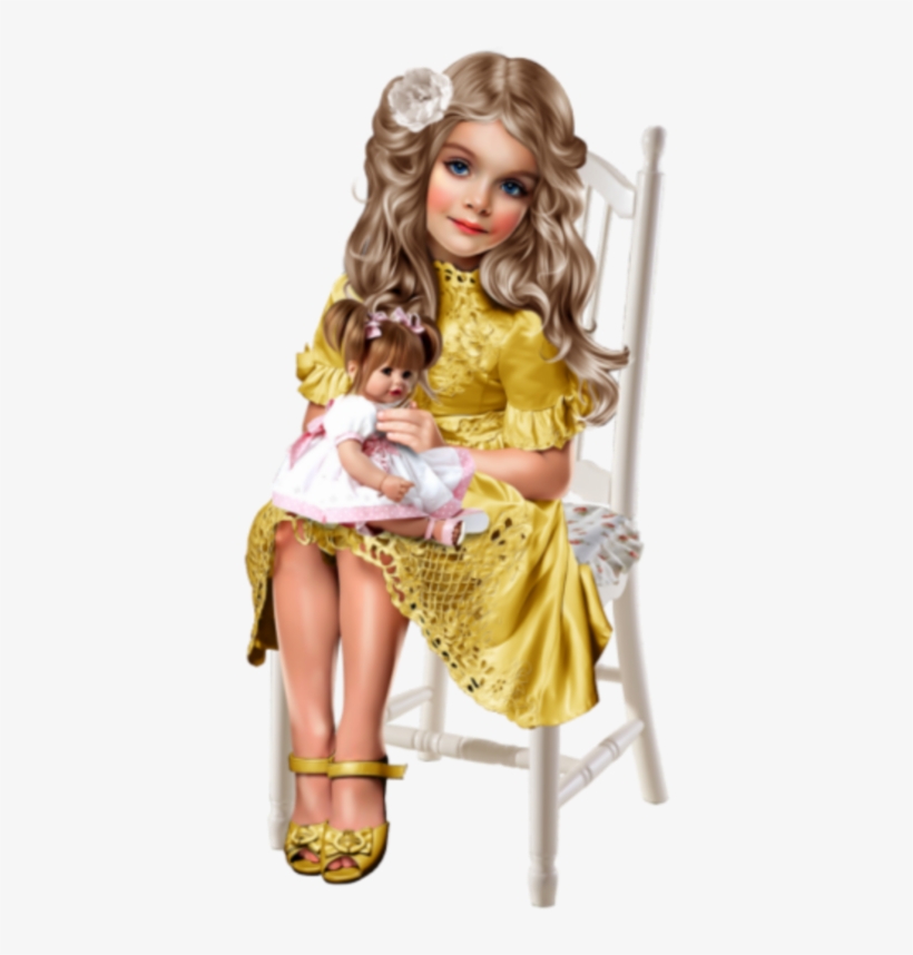 Fillette Assise Robe, transparent png #7972242