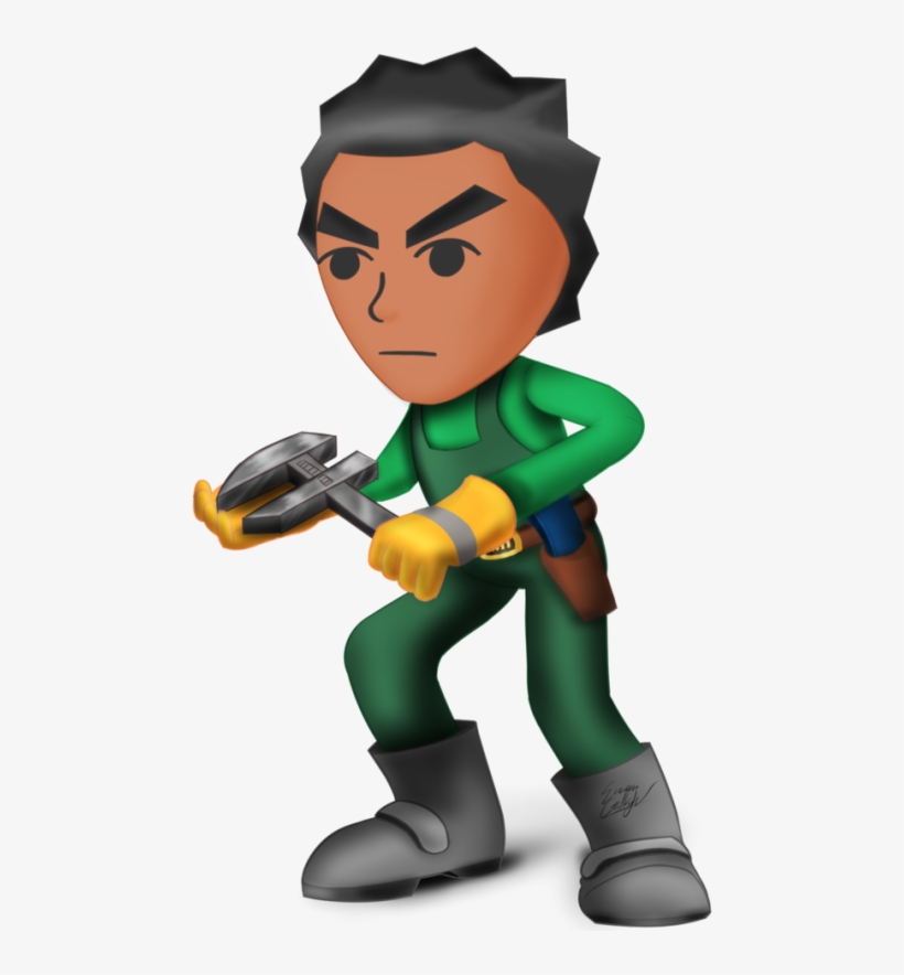 Mii Engineer Complete - Cartoon, transparent png #7972438