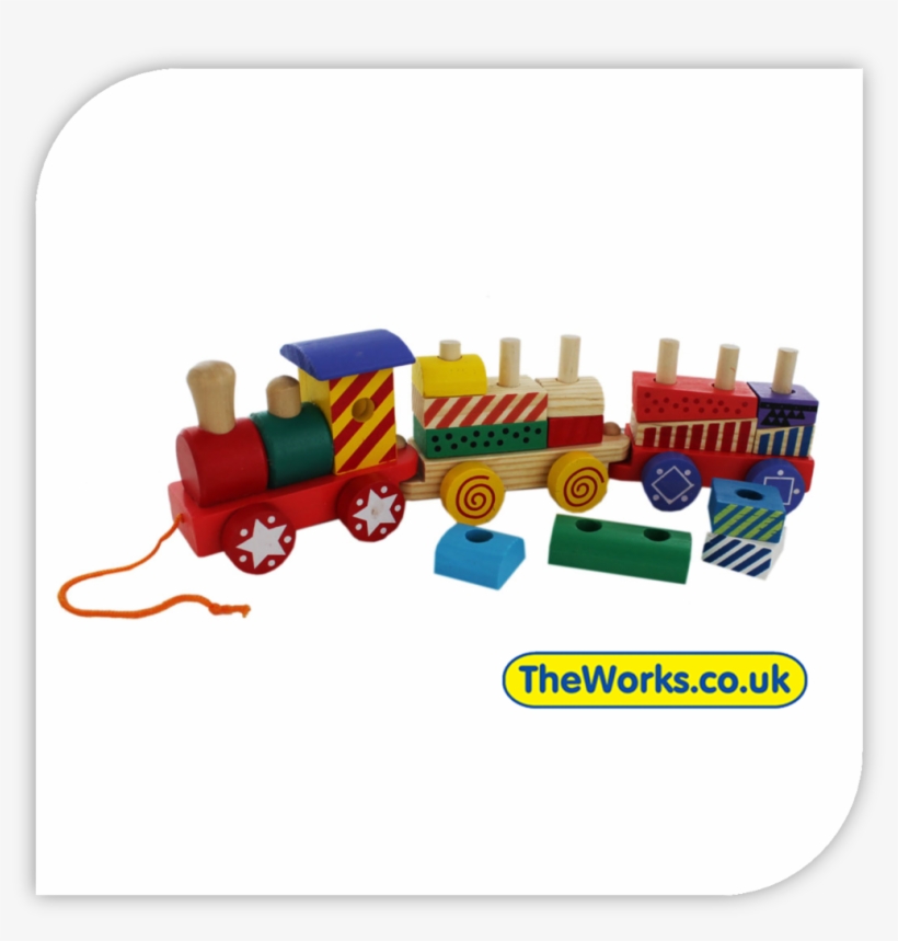 Stacking Train Wooden Toy - Works, transparent png #7972941