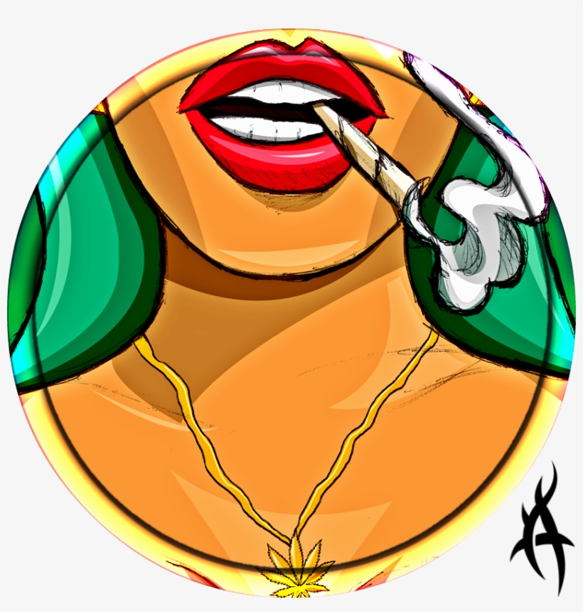 Weed Girl - Illustration, transparent png #7973124