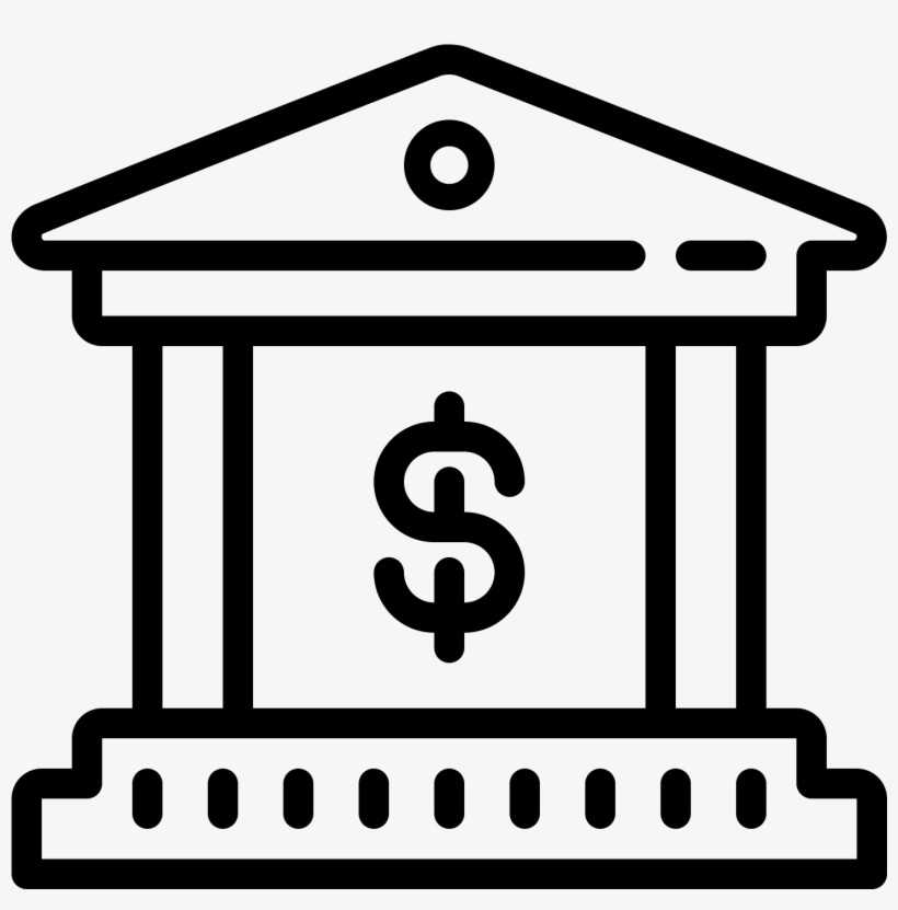 Bank Building Icon - Museum Draw, transparent png #7973391