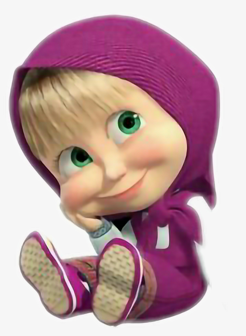 Masha Sticker - Dasha And Masha And The Bear, transparent png #7973687