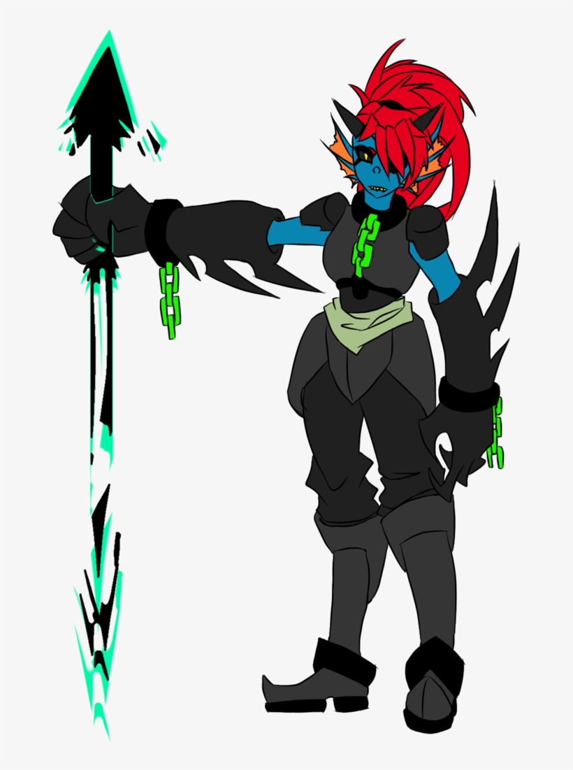 Undyne By Crossoverdude - Demitale Undyne, transparent png #7973874