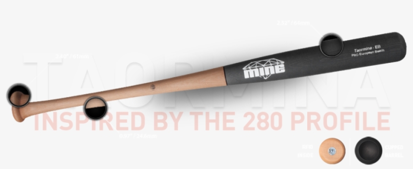 Mine Wood Bats - Stickball, transparent png #7974147