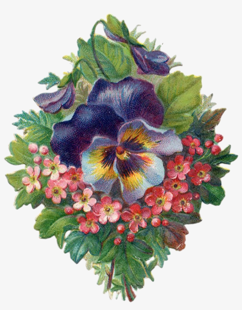 Flower Vintage Bouquet - Get Well Soon Beautiful, transparent png #7974703
