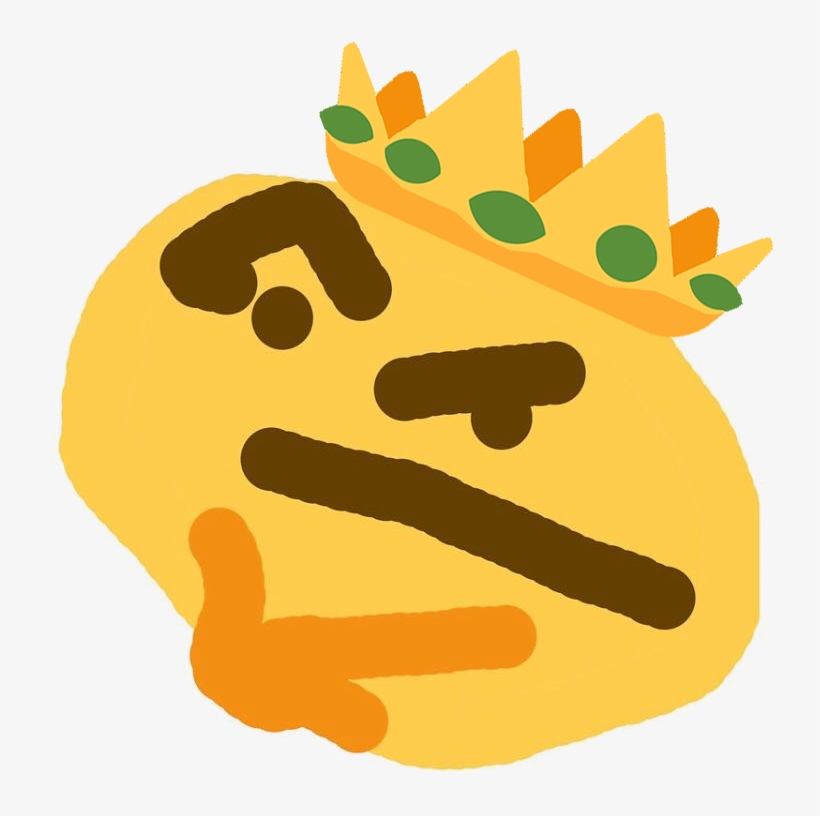 Thinking Face Meme Png - Distorted Emoji Face, transparent png #7974956