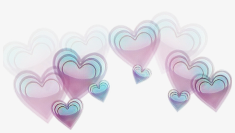 Love Flowercrown Heart Galaxy Emoji - Transparent Heart Crown Png, transparent png #7975090