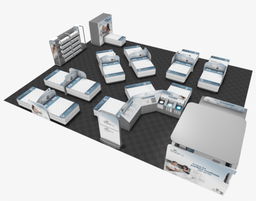 The Serta Connection Showroom Created A Seamless Connection - Floor Plan, transparent png #7976068