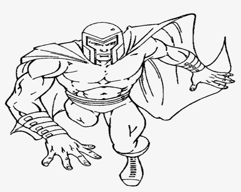 X Men Coloring Pages Of Storm With Largest Magneto - Magneto Coloring Pages, transparent png #7977124