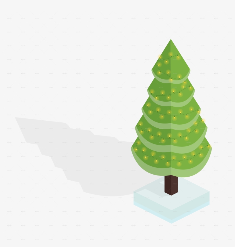 109 1 Christmas Tree-01 109 1 Christmas Tree - Christmas Tree Isometric Free, transparent png #7977534