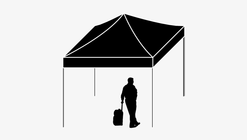 Folding Tent 3x3m - Canopy, transparent png #7977661