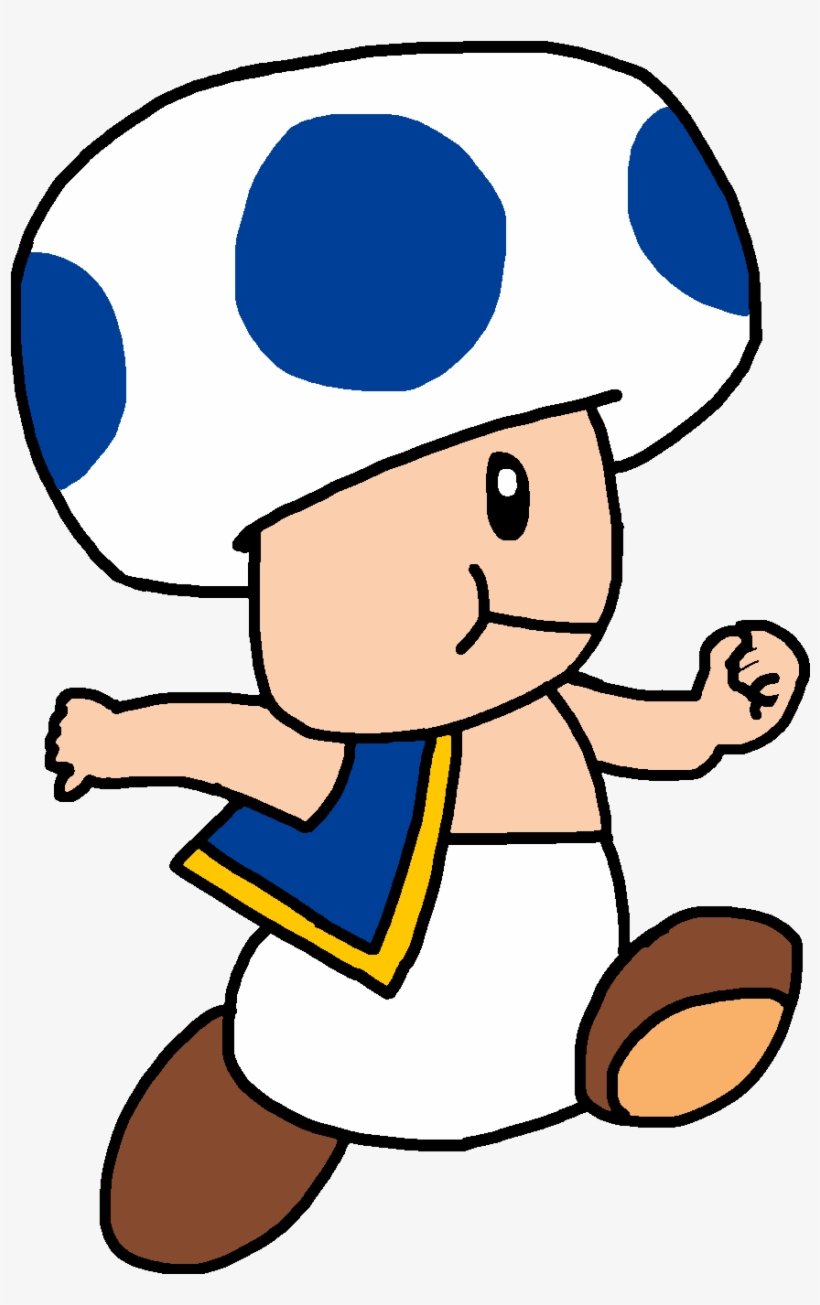 2d Blue Toad Run, transparent png #7977778