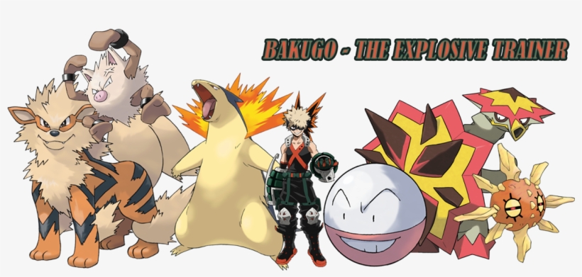 The Explosive Trainer - My Hero Academia As Pokemon, transparent png #7978255