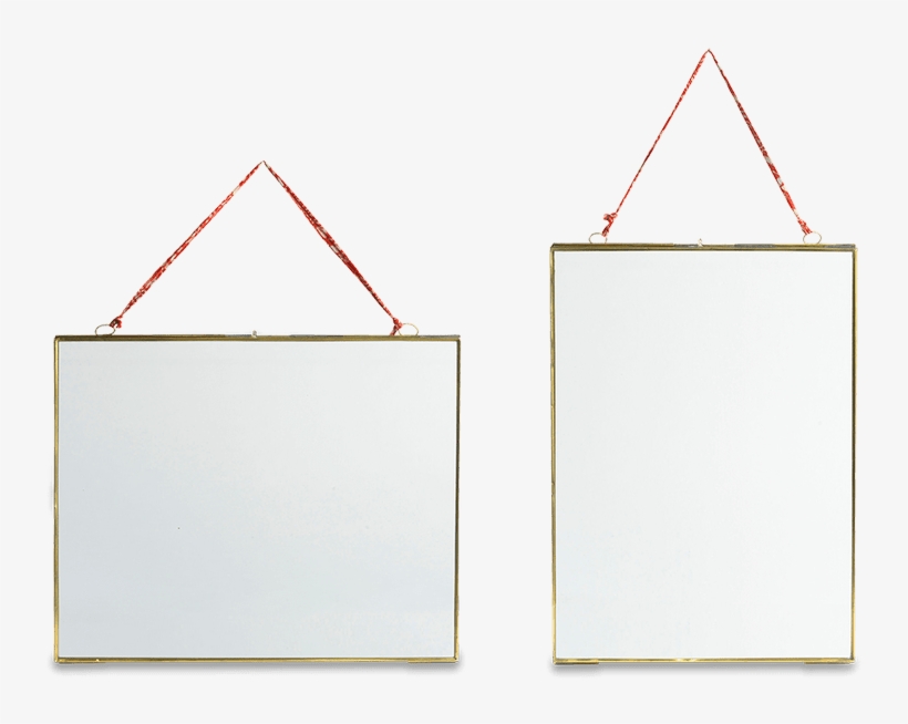 Brass & Glass Frame With Sari Tie - Darkness, transparent png #7979309