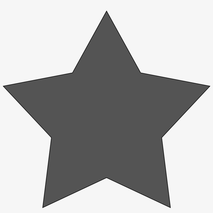 New Star 97 Kb - Black Star Sticker, transparent png #7979485
