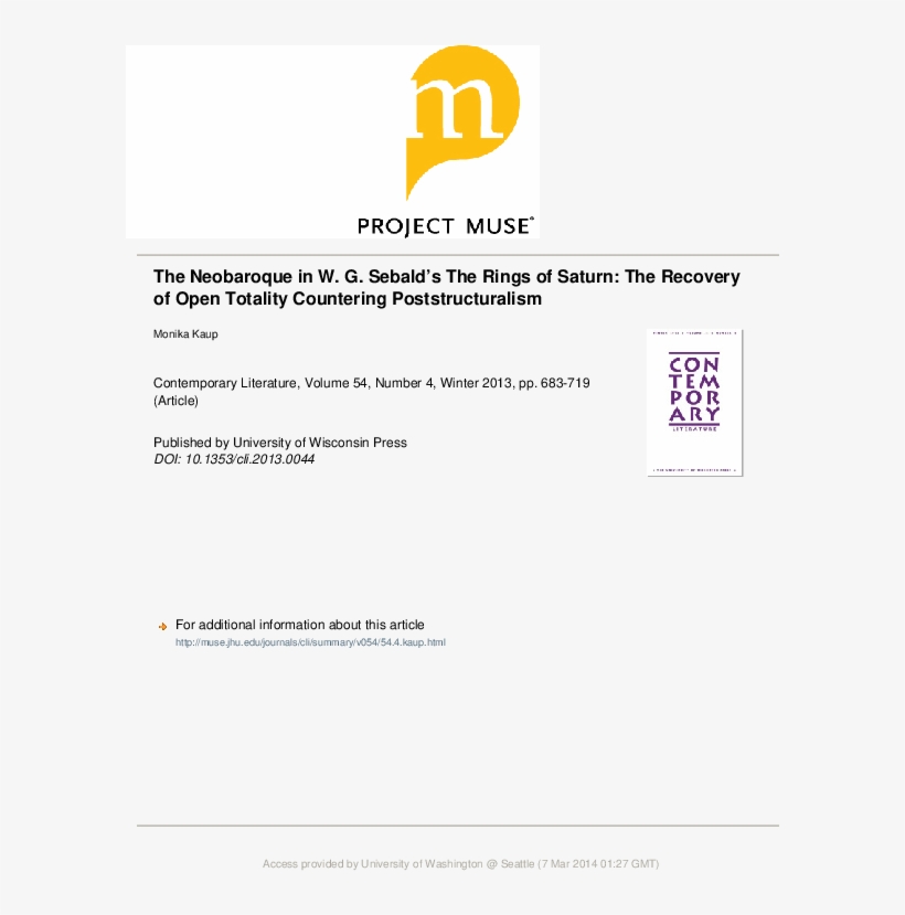 Pdf - Project Muse, transparent png #7981353