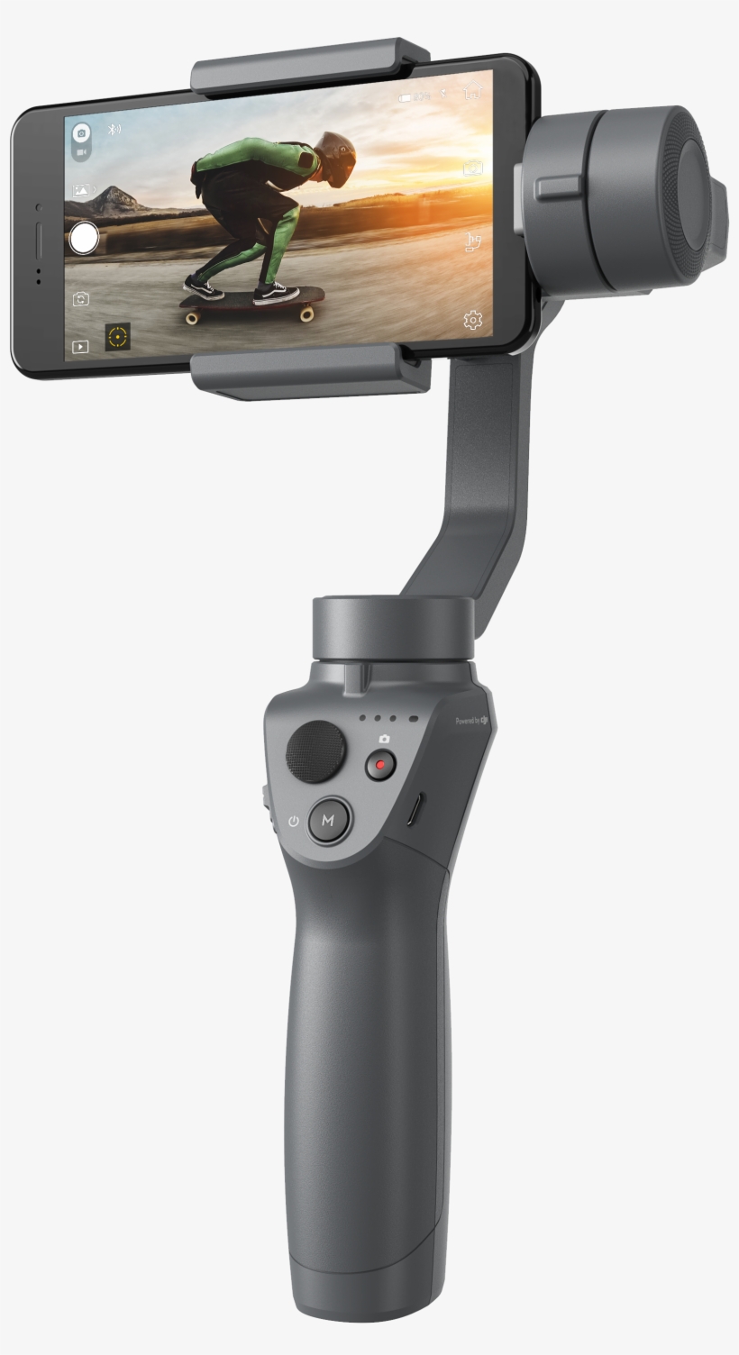 Dji Reveals New Handheld Camera Stabilizers At Ces - Dji Osmo Mobile 2, transparent png #7981669