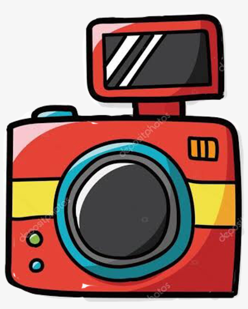Camara Sticker - Instant Camera, transparent png #7981802