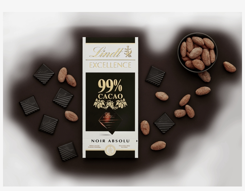 Lindt Excellence 99% Cacao - Lindt 99 Chocolate, transparent png #7981952