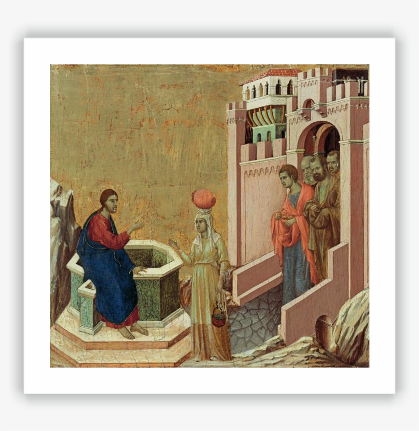 Cristo Y La Samaritana - Duccio Samaritan Woman, transparent png #7982041
