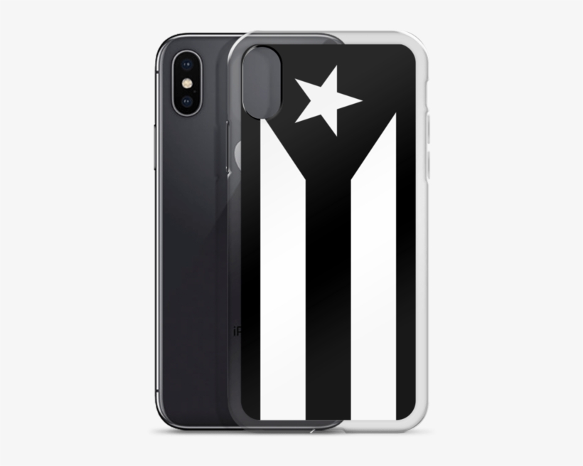 Bandera Negra Iphone Case - Fondo De Pantalla Bandera De Puerto Rico, transparent png #7982101
