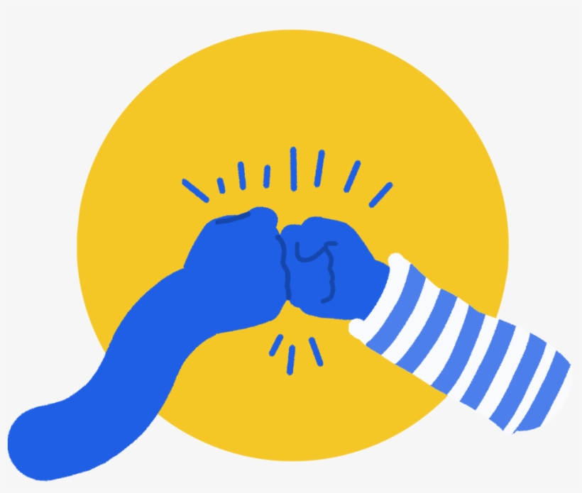Fistbump Illustration Free Transparent PNG Download PNGkey