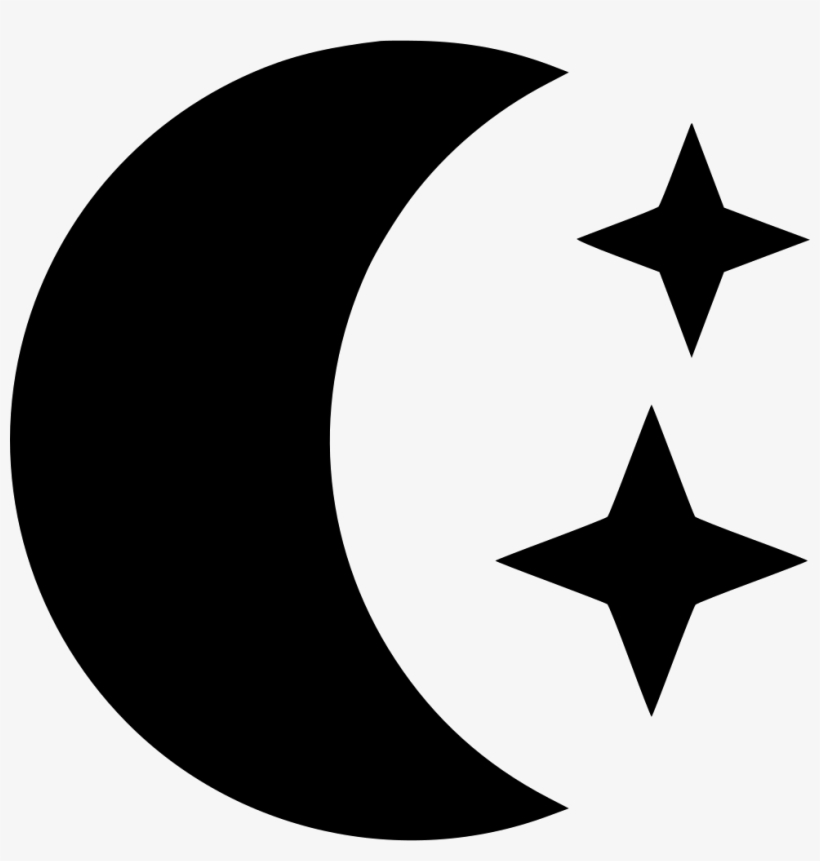 Moon Star Icon Free Download Png Svg Moon Png White - Emblem, transparent png #7983484