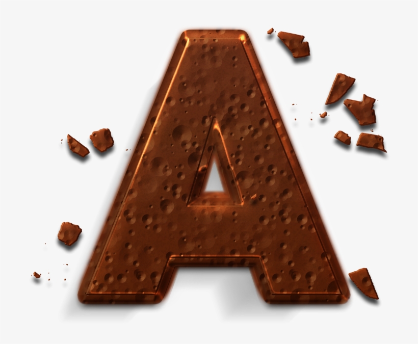 Chocolate Style 3d Letter A - Chocolate, transparent png #7983511