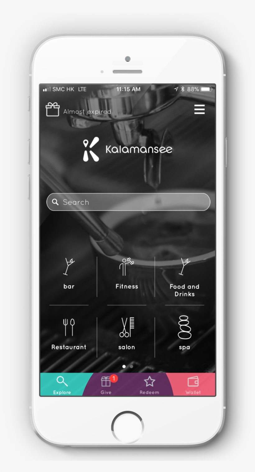 Iphone6 App Mockup Home - Smartphone, transparent png #7983634