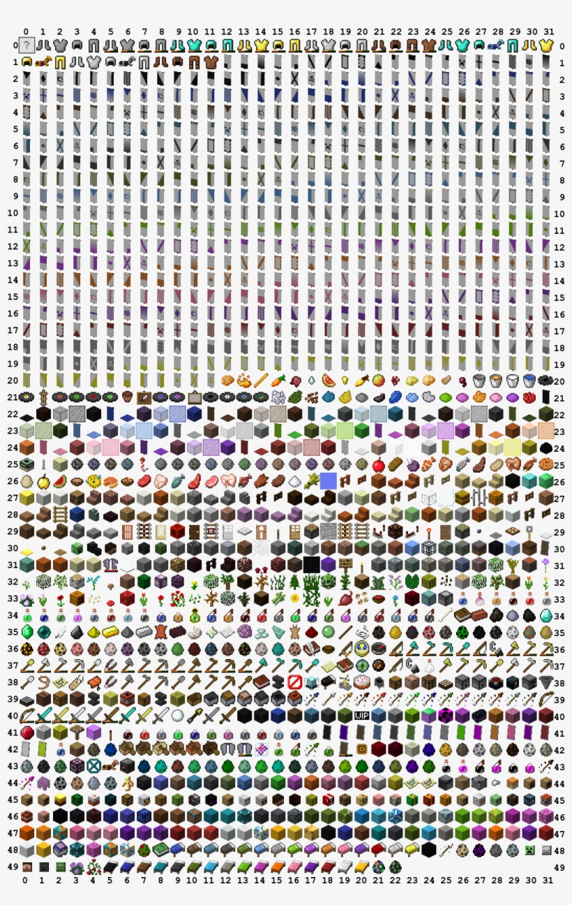 So Here Is The File With All The Icons And Numbers - Invsprite Png, transparent png #7984849