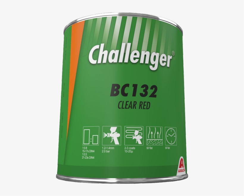 Challenger Basecoat Bc132 Clear Red - Challenger, transparent png #7985434