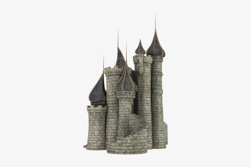 3d Fantasy Castle Stock Parts - Castle 3d Png, transparent png #7986620
