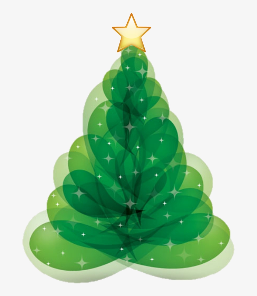 Tree Sticker - Merry Christmas Modern Cards, transparent png #7986773