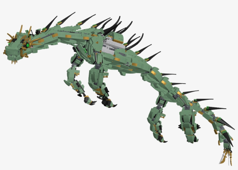 Green Ninja Mech Dragon, transparent png #7988769