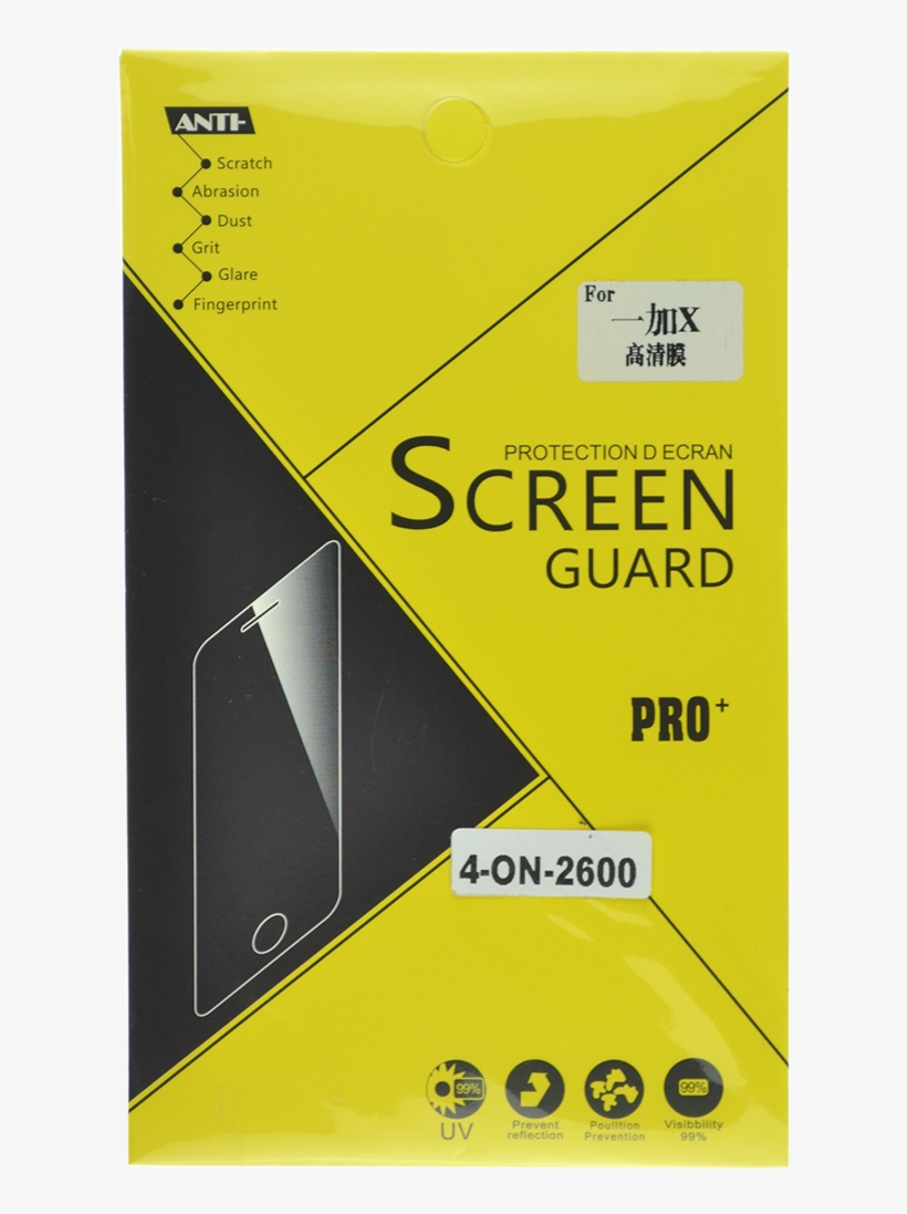 Oneplus X Clear Screen Protector - Triangle, transparent png #7989179