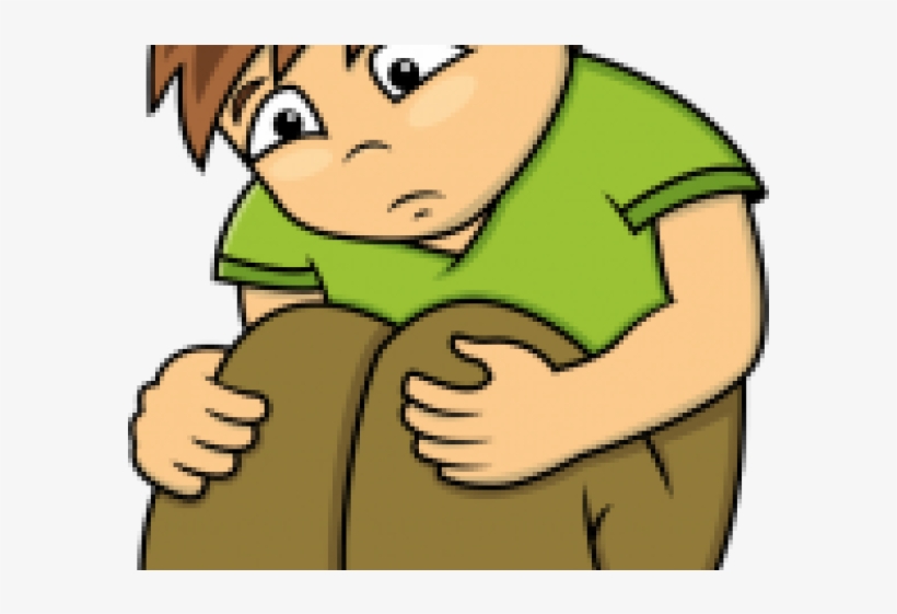Lonely Clipart Alone - Sad Child Clipart, transparent png #7989699