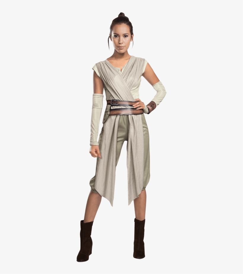 Force Awakens Deluxe Adult Rey Costume - Star Wars Costume Couple, transparent png #7989797