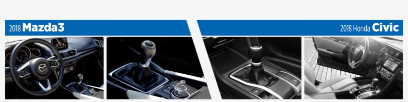 Compare The 2018 Mazda3 4-door Vs Honda Civic Models - Sports Car, transparent png #7990021