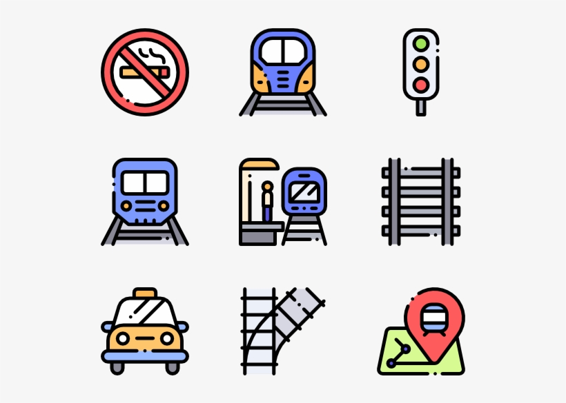Train Station - Web Design Icons, transparent png #7990303