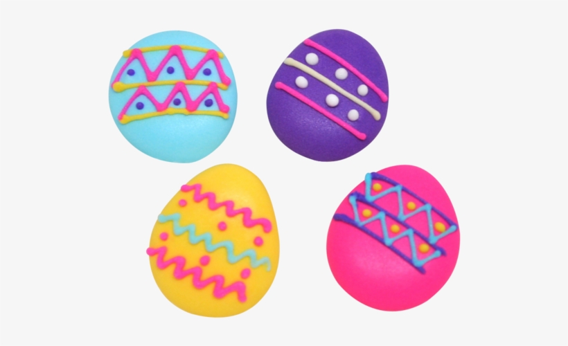 1/2" Royal Icing Easter Eggs - Circle, transparent png #7990695